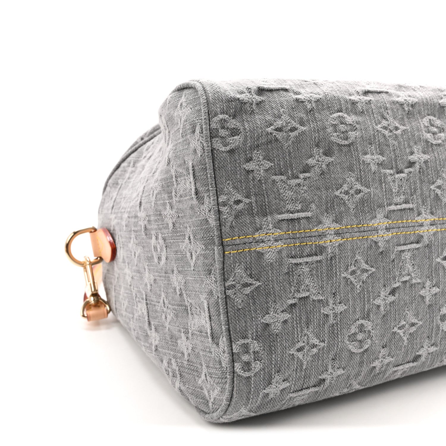 Louis Vuitton Monogram Denim Speedy Soft 30 Washed Gray 8 of 9