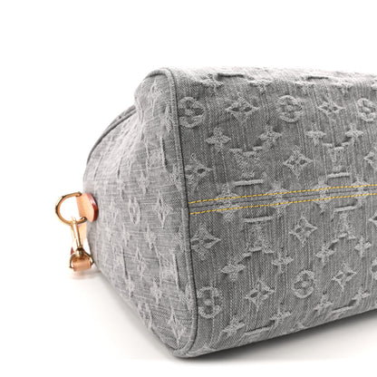 Louis Vuitton Monogram Denim Speedy Soft 30 Washed Gray 8 of 9