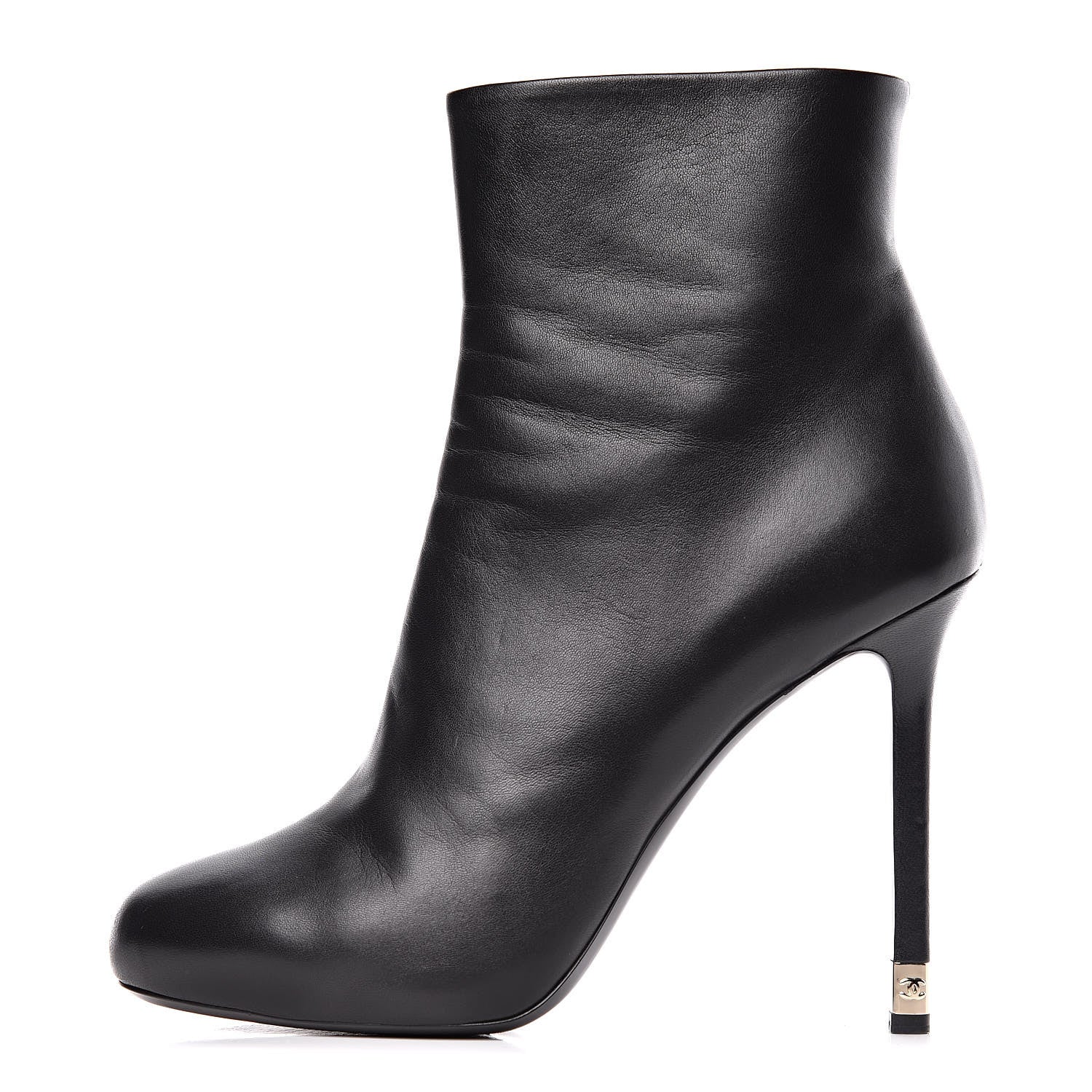 Chanel Lambskin CC Short Booties 41 Black 1 of 13