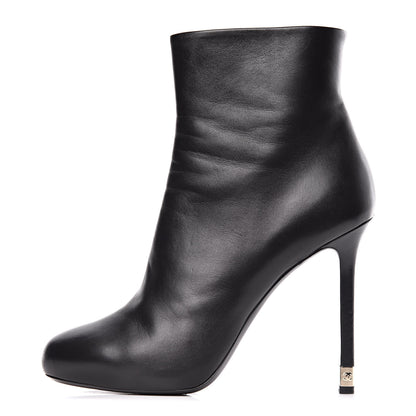 Chanel Lambskin CC Short Booties 41 Black 1 of 13