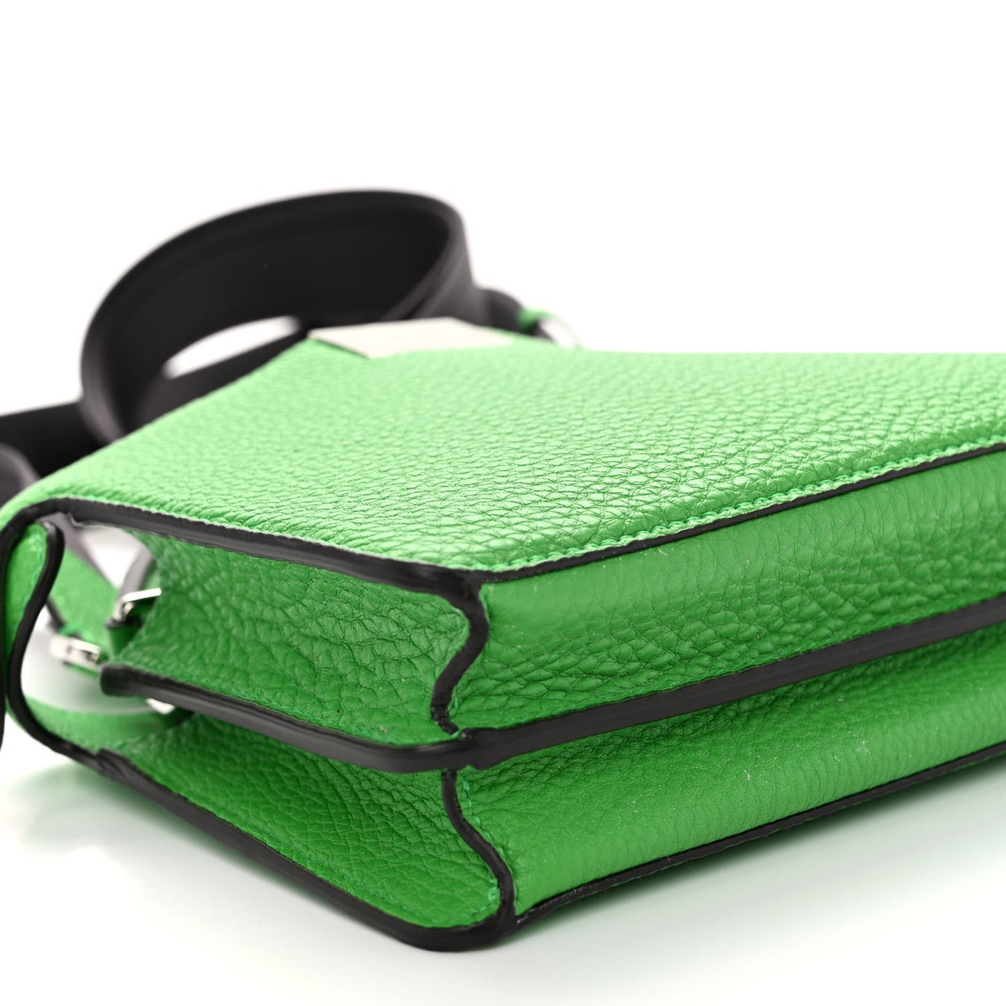 Cuoio Romano Vitello Cover Bi-Color Peekaboo I See U X Cross Satchel Tomatillo