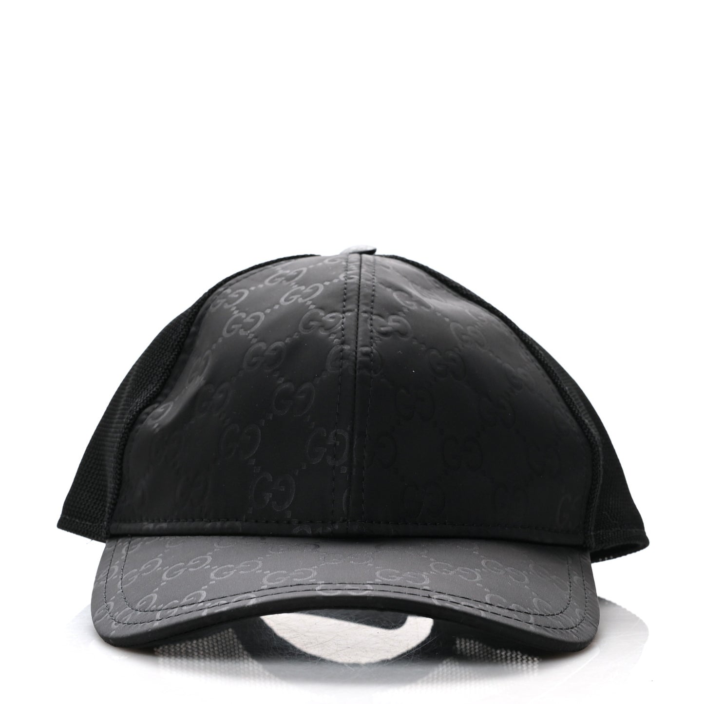 Nylon Monogram Baseball Hat L Black