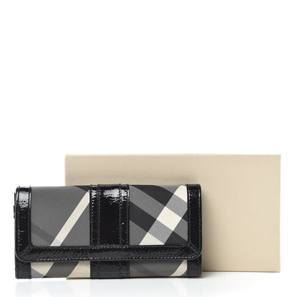 Burberry Beat Check Penrose Continental Wallet Black 8 of 8