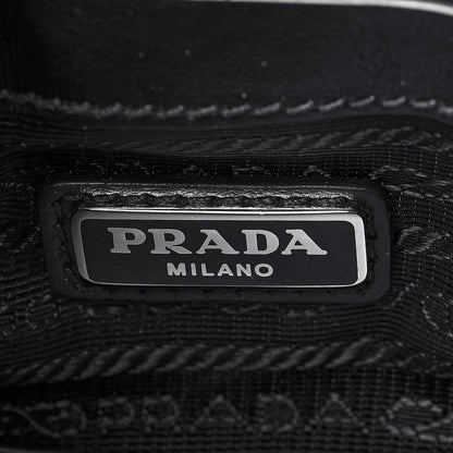 Prada Saffiano Messenger Satchel Black 5 of 9