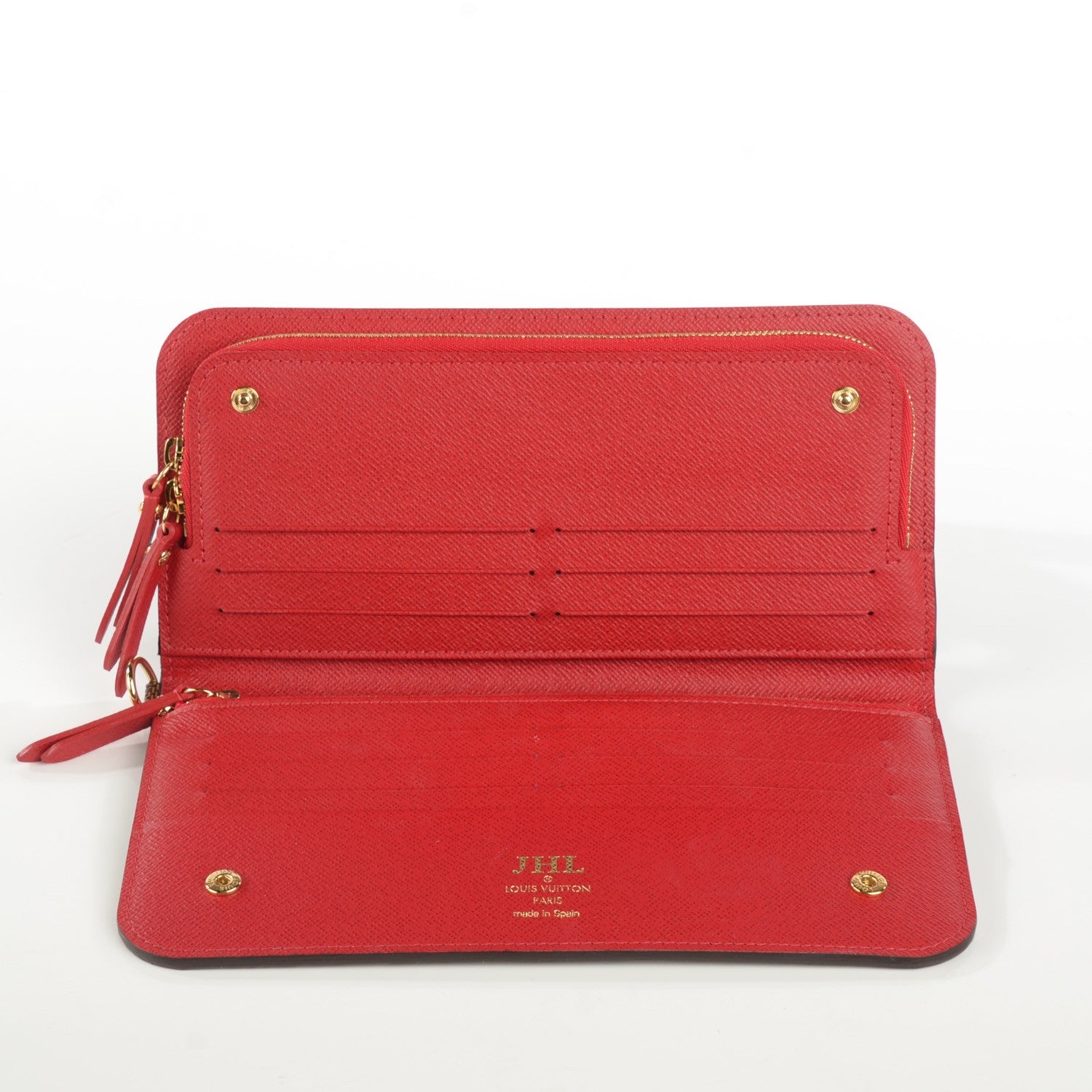 Louis Vuitton Damier Ebene Insolite Wallet Red 7 of 7