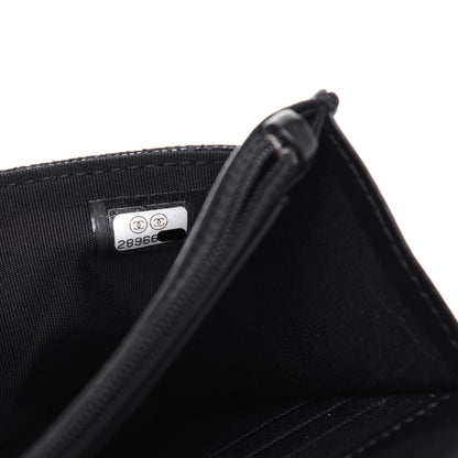 Chanel Caviar Quilted CC Filigree Wallet On Chain WOC Black 8 of 13