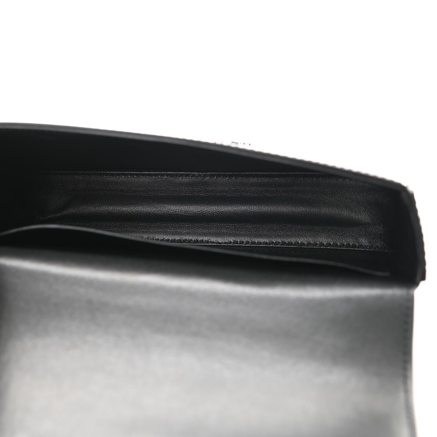 Celine Shiny Calfskin Triomphe Chain Shoulder Bag Black 5 of 10