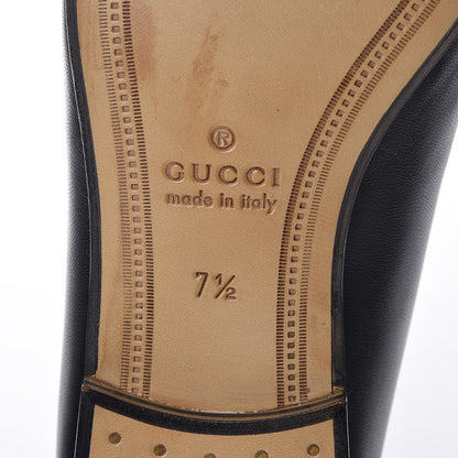 Gucci Lambskin Mens Brixton Horsebit Loafers 7.5 Black 6 of 9