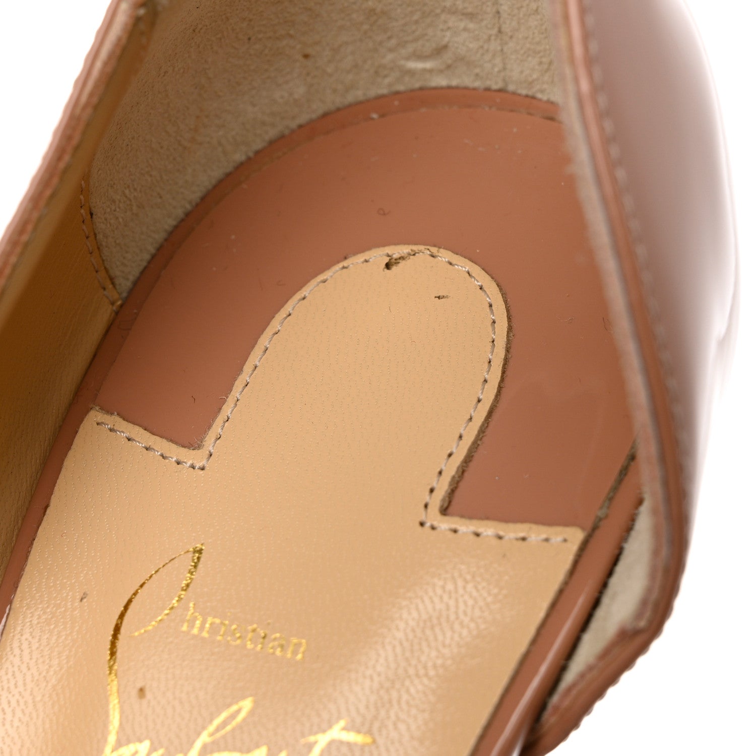 Christian Louboutin Patent Iriza 100 Pumps 38 Nude 10 of 12