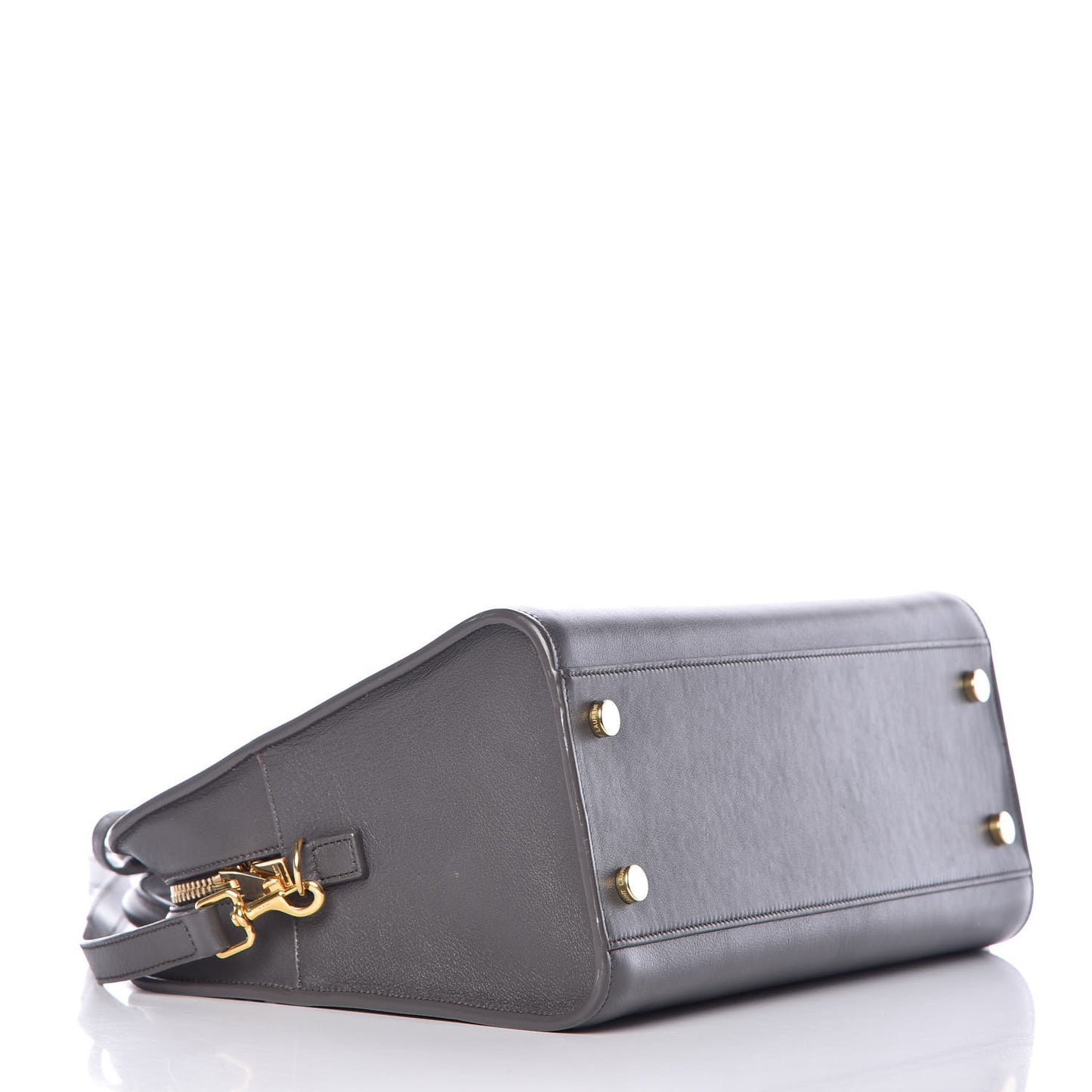 Calfskin Small Monogram Cabas Grey