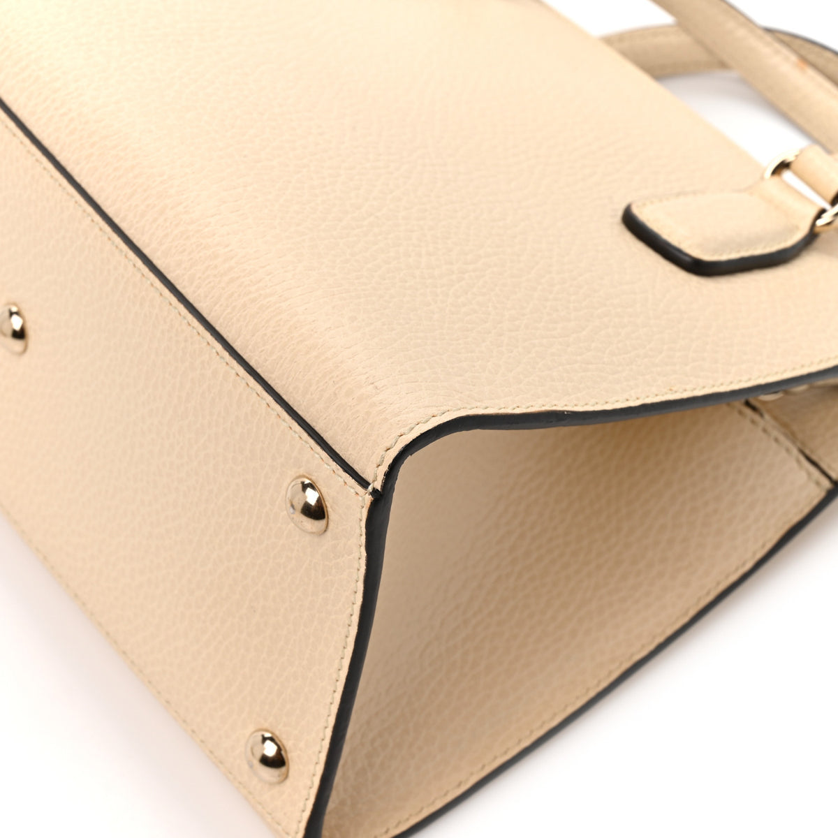 Gucci Dollar Calfskin Medium Soho Top Handle Satchel Ivoire 12 of 15