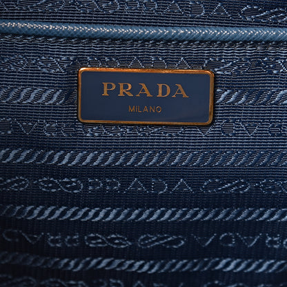Prada Saffiano Lux Bowling Bag Cobalto 6 of 17