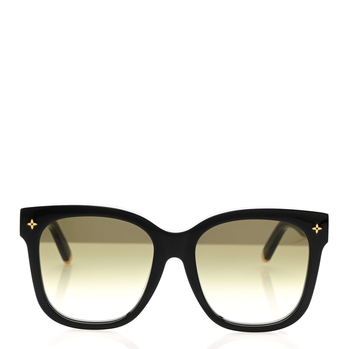 Acetate My Monogram Cat Eye Sunglasses Black