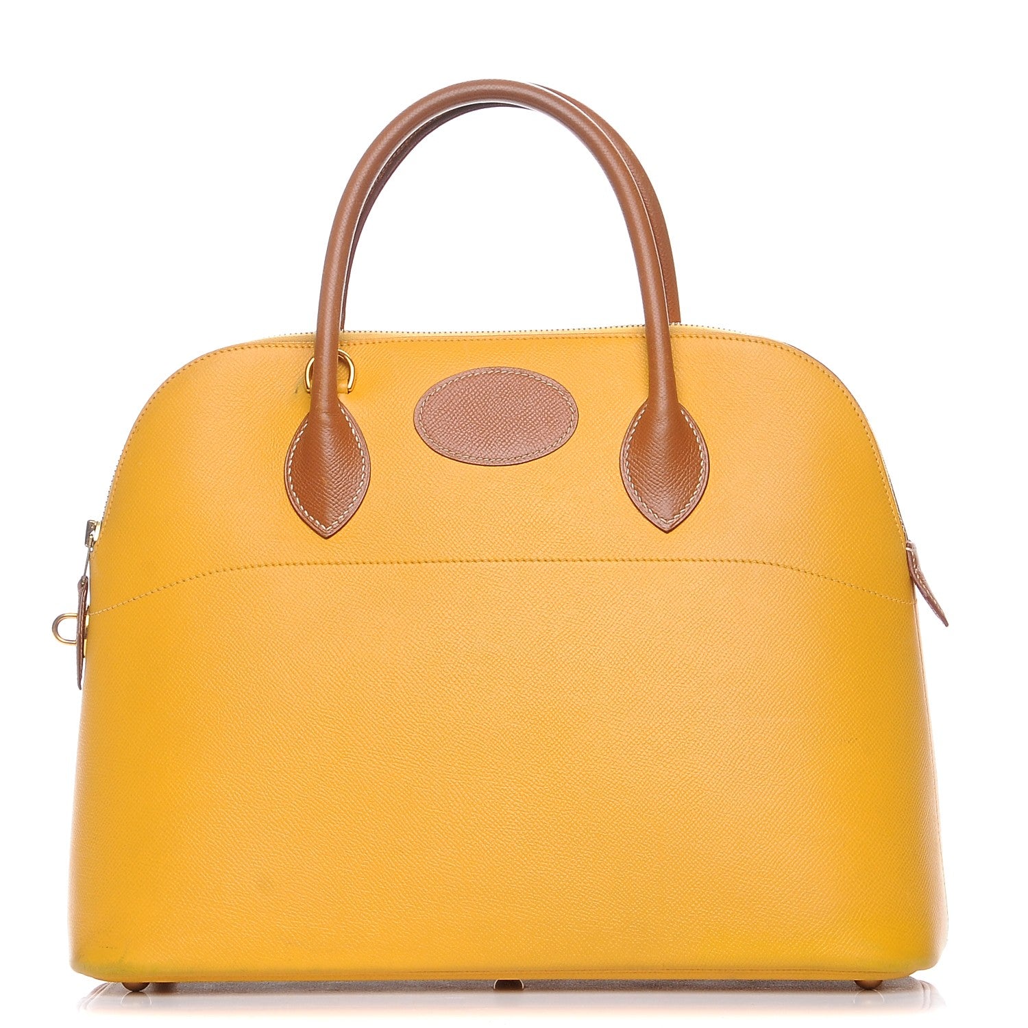 Hermes Courchevel Bi Color Bolide 35 Jaune Gold 1 of 10
