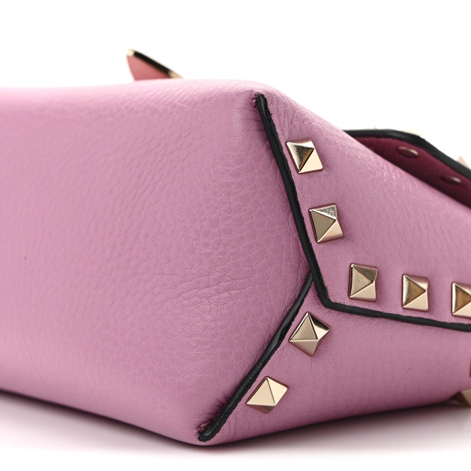 Valentino Garavani Pebbled Calfskin Mini Rockstud Crossbody Bag Giacinto 9 of 12