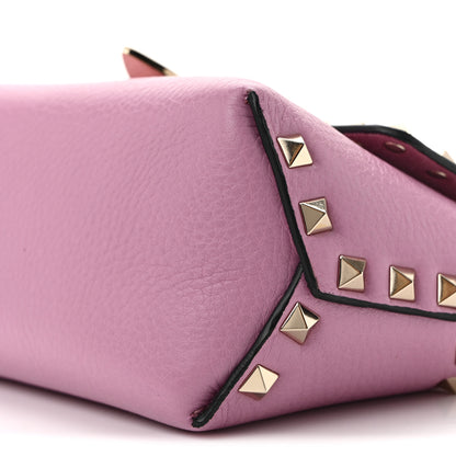 Valentino Garavani Pebbled Calfskin Mini Rockstud Crossbody Bag Giacinto 9 of 12