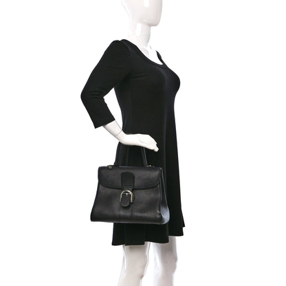 Delvaux Grained Calfskin MM Brillant Satchel Black 2 of 11