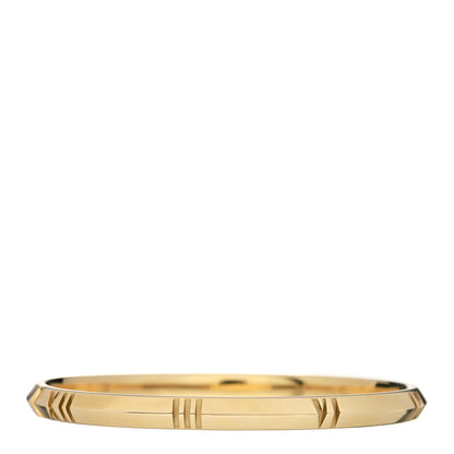 Tiffany 18K Yellow Gold Narrow Atlas X Closed Hinged Bangle Bracelet 2 of 3
