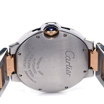 Cartier Stainless Steel 18K Pink Gold Pink Mother of Pearl 36mm Ballon Bleu De Cartier Automatic Watch 4 of 4