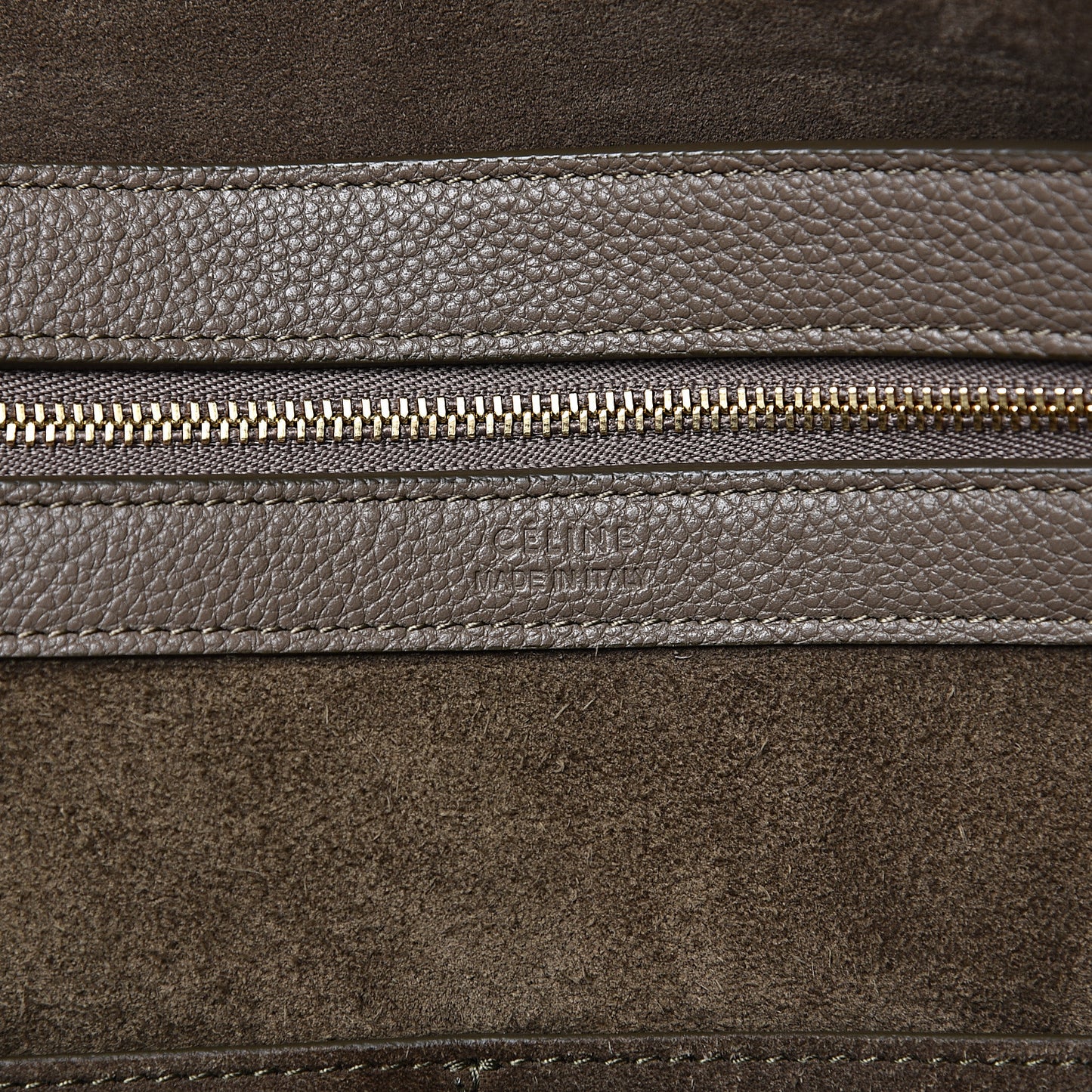 Soft Grained Calfskin Medium Belt Cabas Phantom Taupe