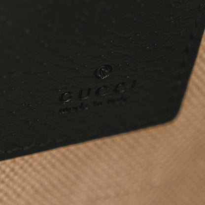 Gucci Textured Dollar Calfskin GG Marmont Zip Pouch Black 6 of 8