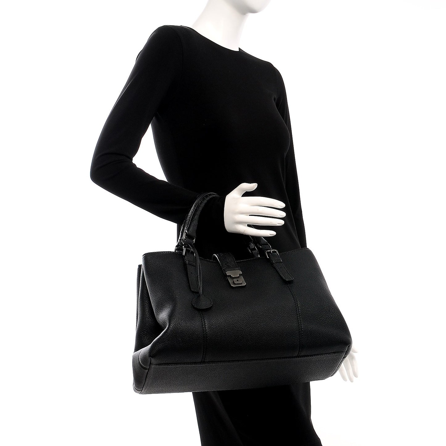Cervo Medium Roma Tote Nero Black