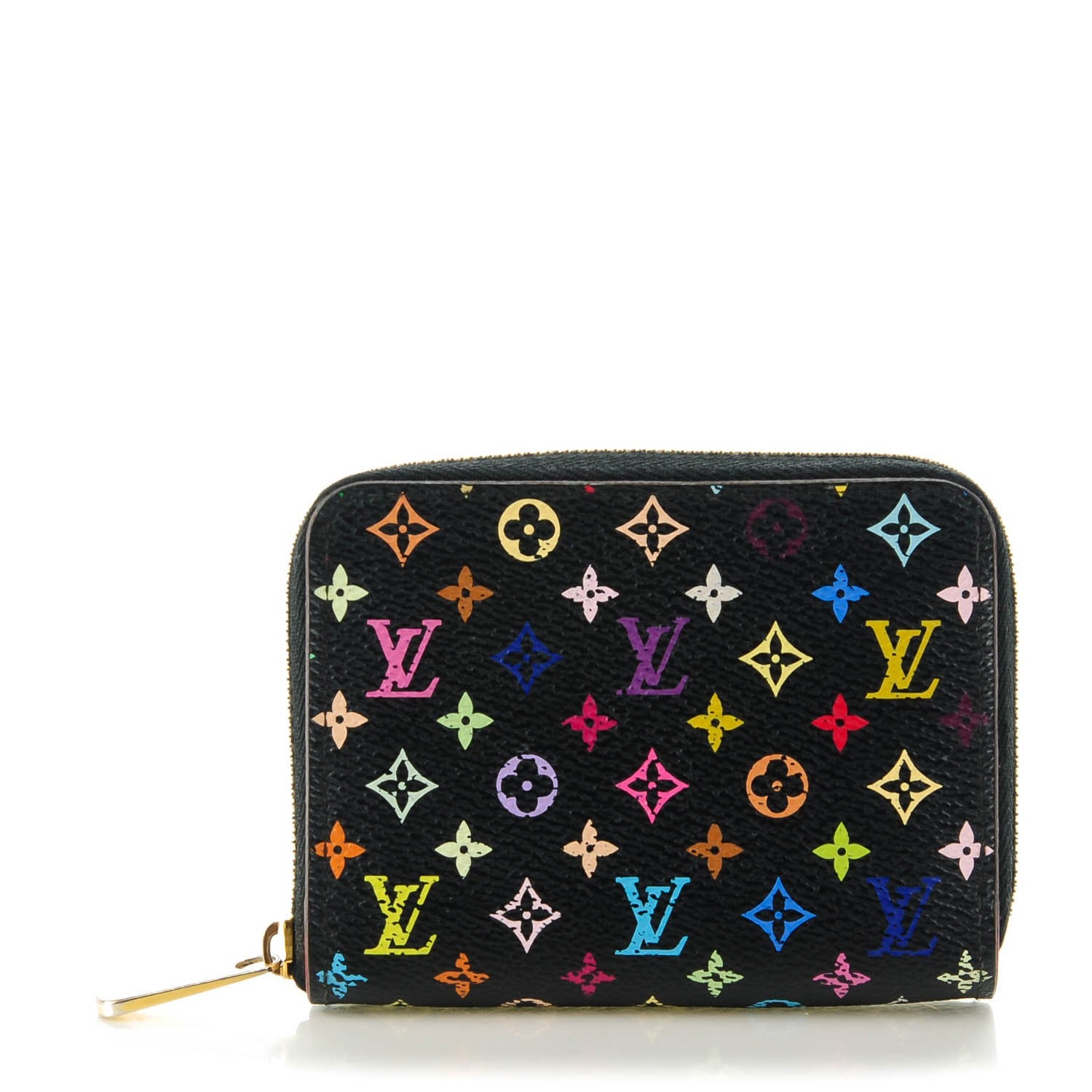 Louis Vuitton Monogram Multicolor Zippy Coin Purse Black Grenade 1 of 9