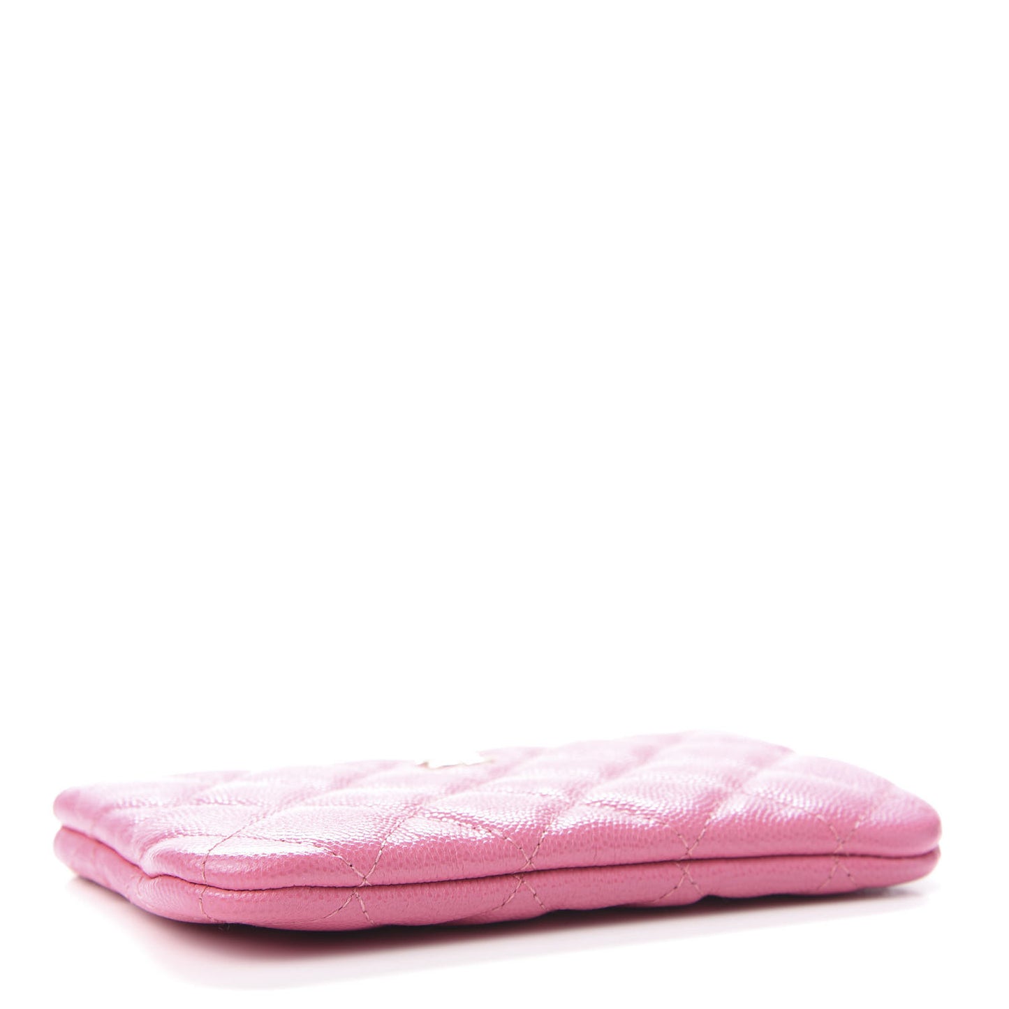 Caviar Quilted Small Cosmetic Case Pink