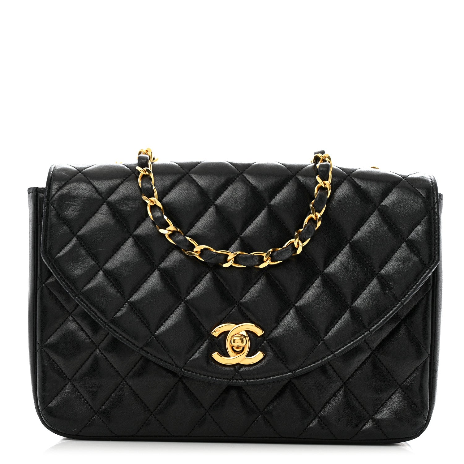 Chanel Lambskin Quilted Single Flap Black 1 of 15