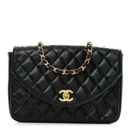 Chanel Lambskin Quilted Single Flap Black 1 of 15