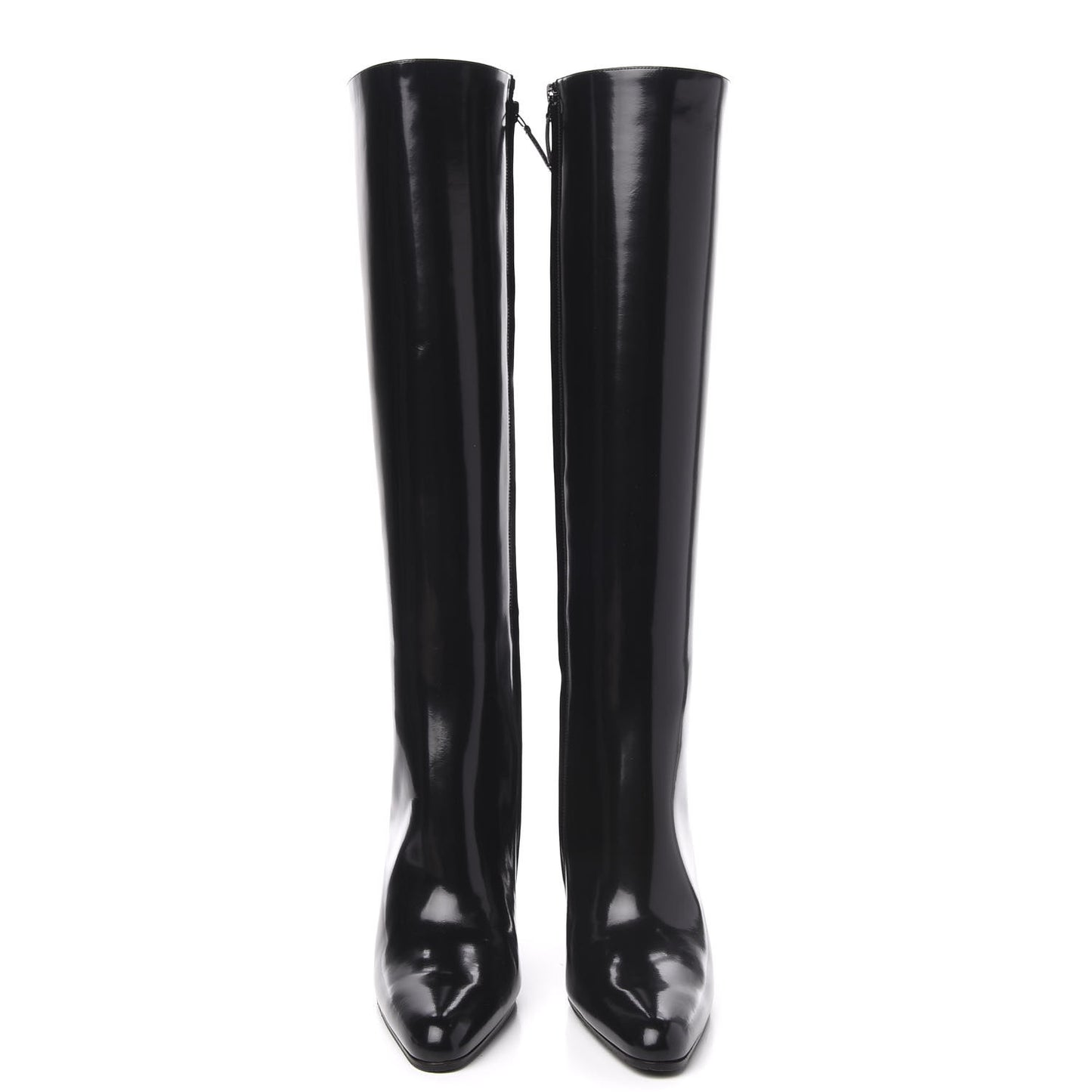 Patent Knee High Calfskin 110mm Boots 38 Black