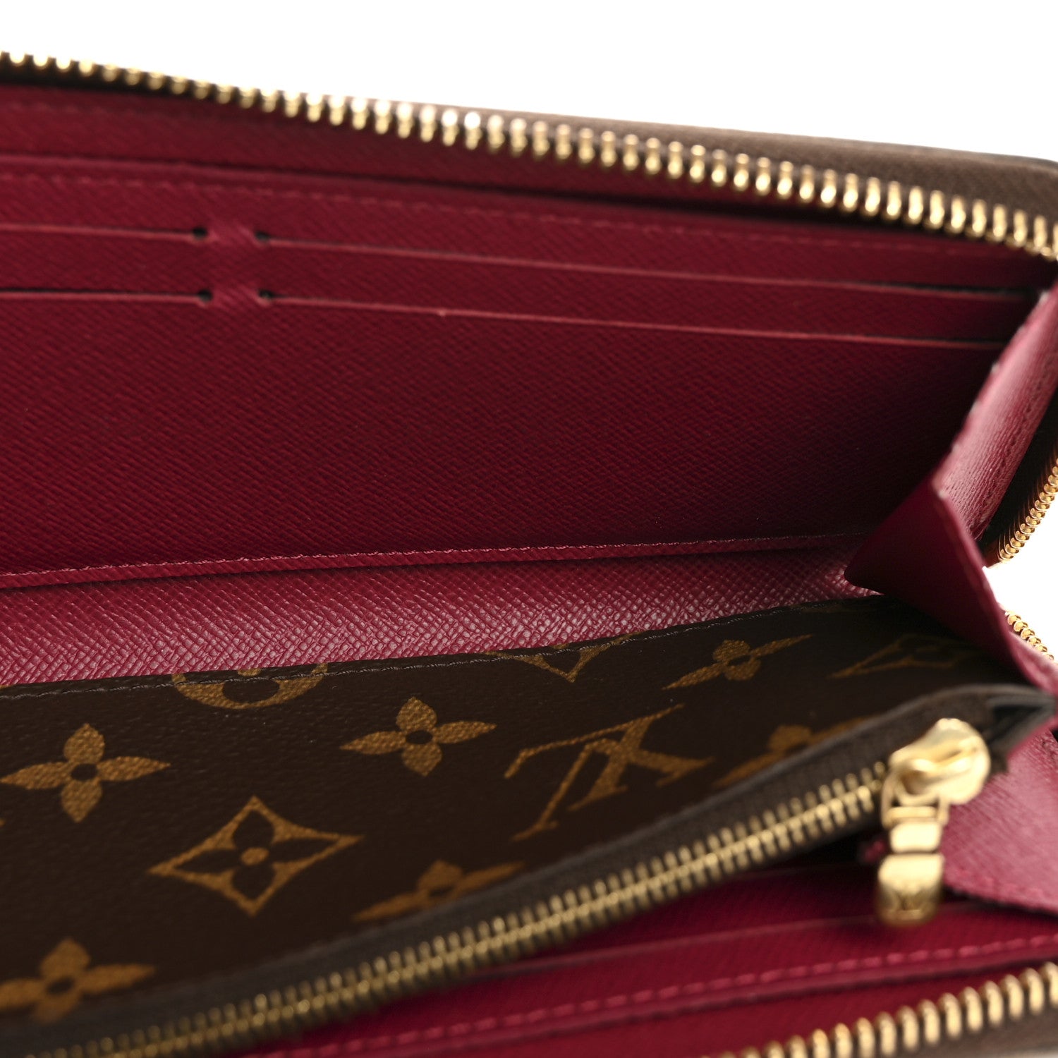 Louis Vuitton Monogram Clemence Wallet Fuchsia 5 of 6