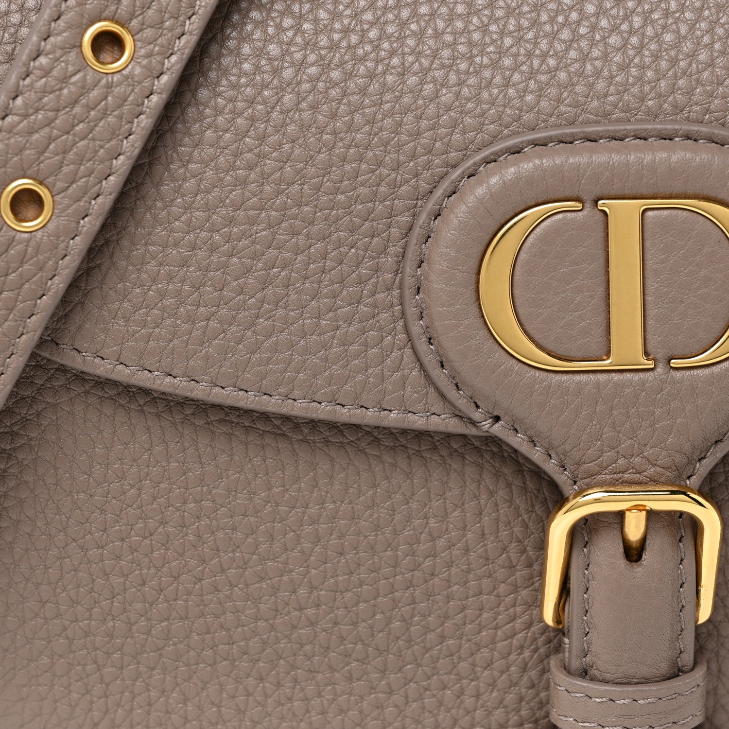 Christian Dior Grained Calfskin Medium Bobby Flap Taupe 7 of 11