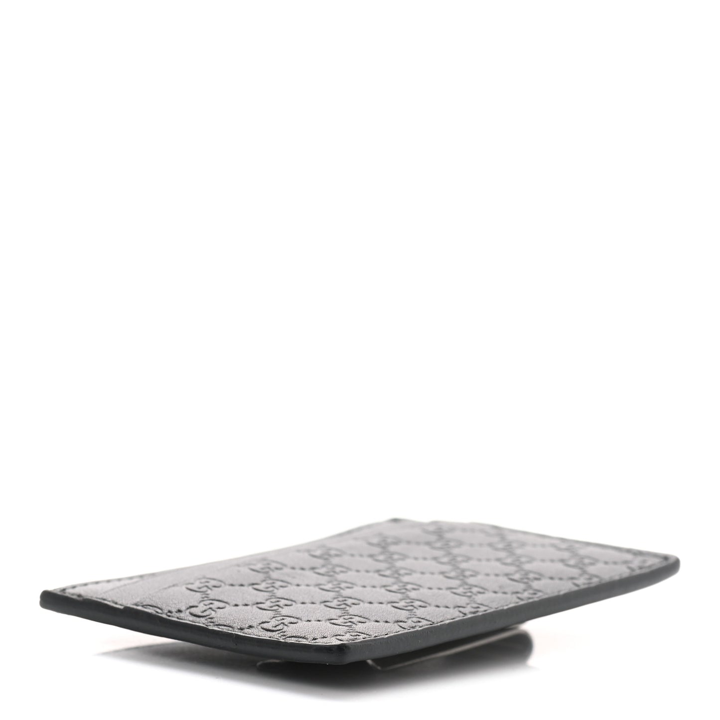 Microguccissima Card Holder Money Clip Black