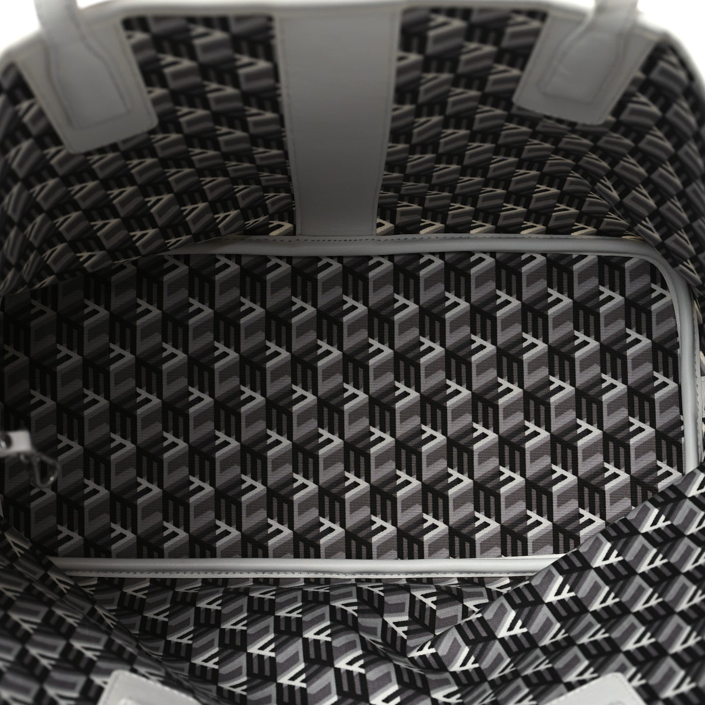 Visetos Medium Liz Reversible Shopper Tote White