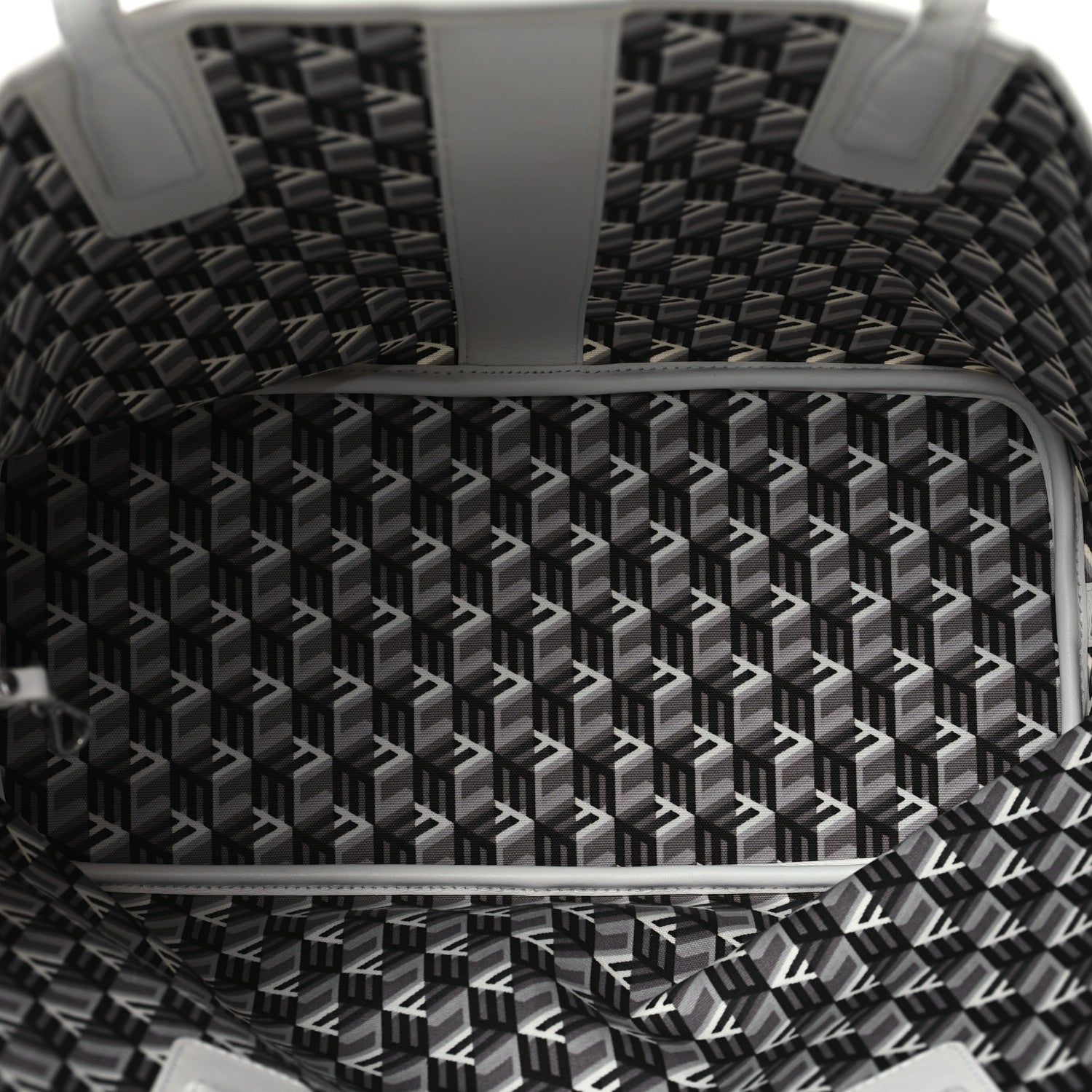 MCM Visetos Medium Liz Reversible Shopper Tote White 5 of 13