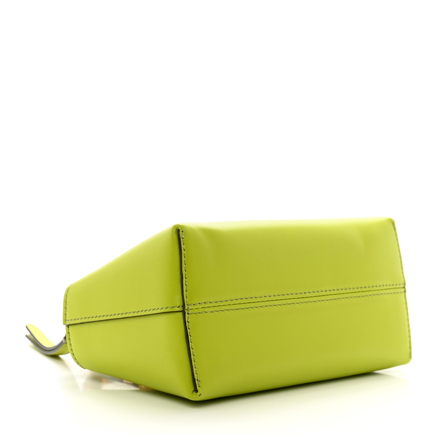 Vitello King Plexiglass Logo Embossed Mini By The Way Top Handle Boston Bag Wasabi