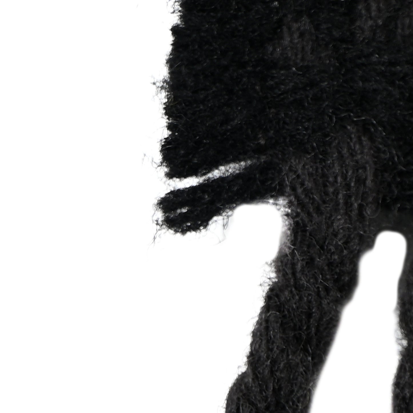 Textured Wool Jumbo Check Fringe Scarf Otter