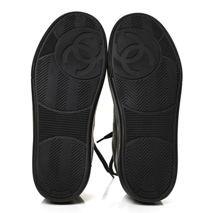 Chanel Calfskin Womens Logo Sneakers 35.5 Black 7 of 11