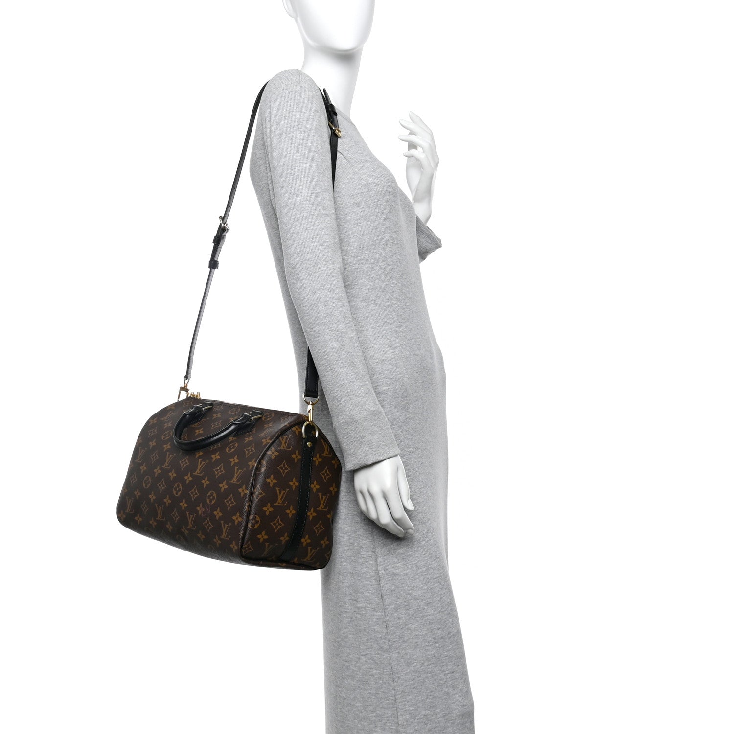 Louis Vuitton Monogram My World Tour Speedy Bandouliere 30 Black 2 of 12