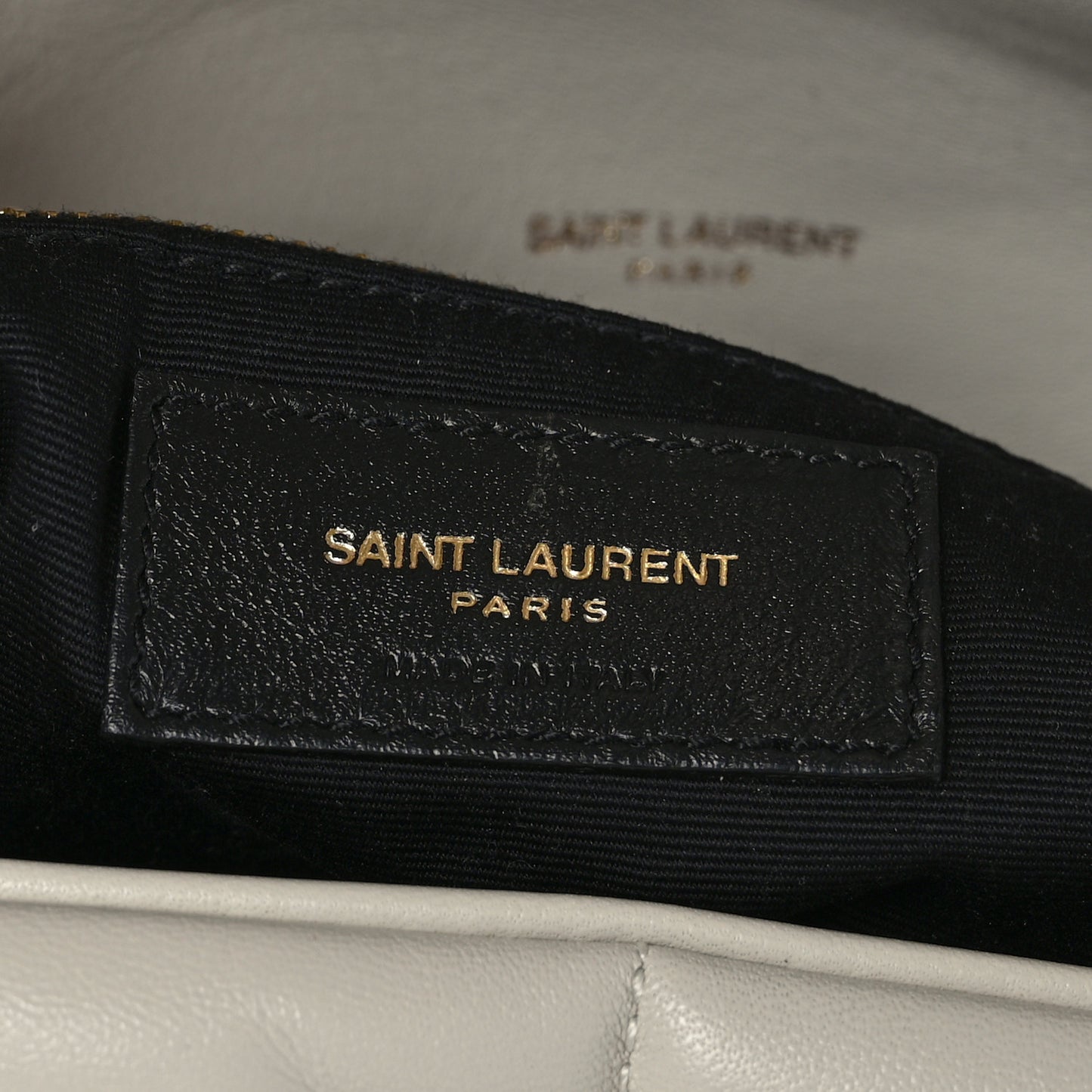 Lambskin Quilted Medium Loulou Puffer Monogram Chain Satchel Crema Soft