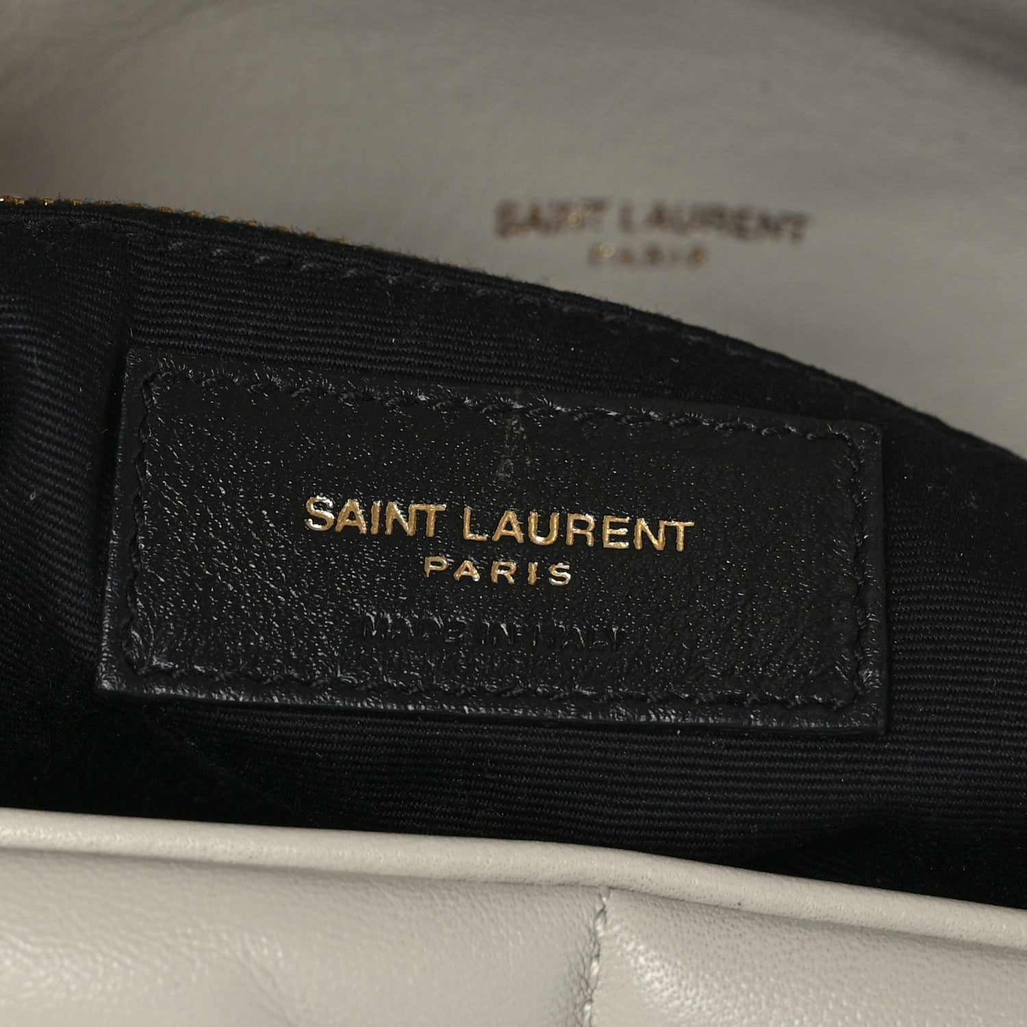 Saint Laurent Lambskin Quilted Medium Loulou Puffer Monogram Chain Satchel Crema Soft 6 of 9