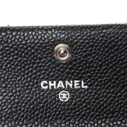 Chanel Caviar Quilted Flap Card Holder Black 6 of 9