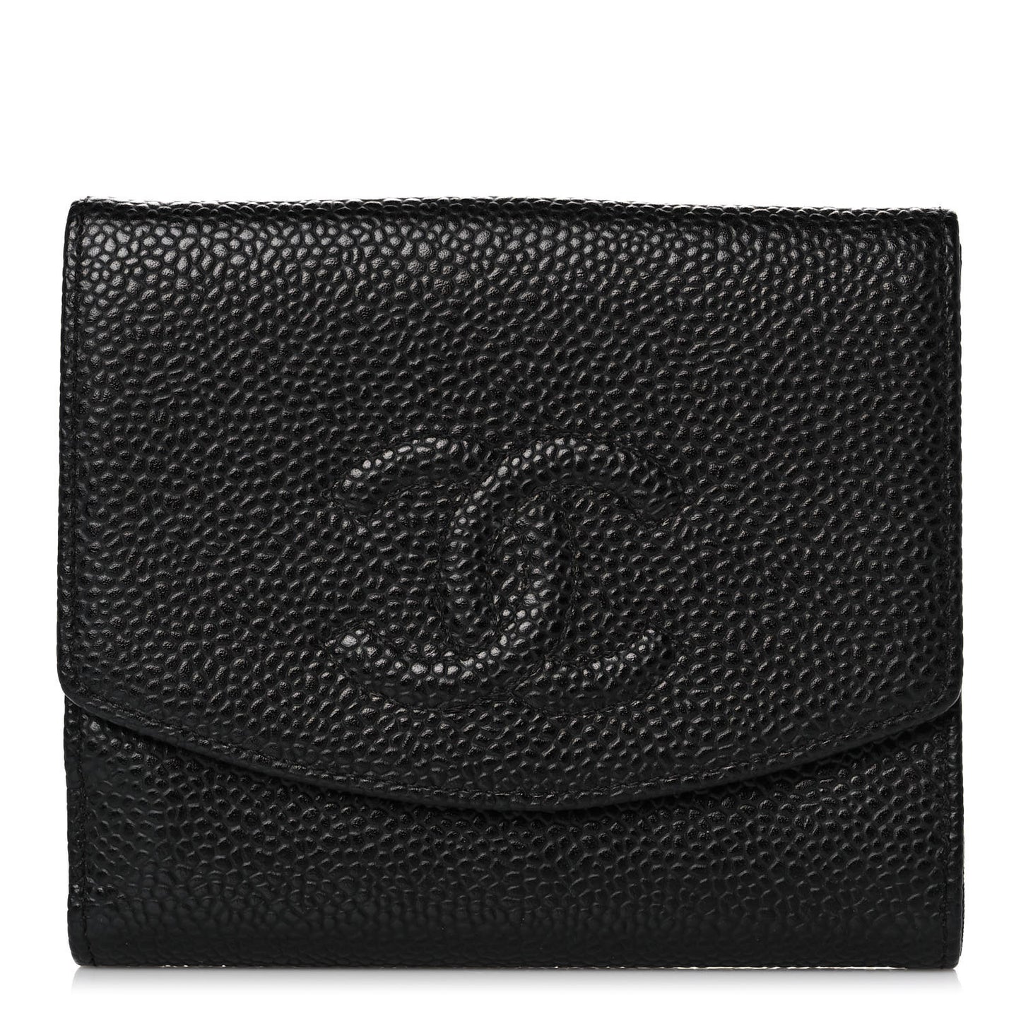 Caviar Timeless CC Flap Wallet Black