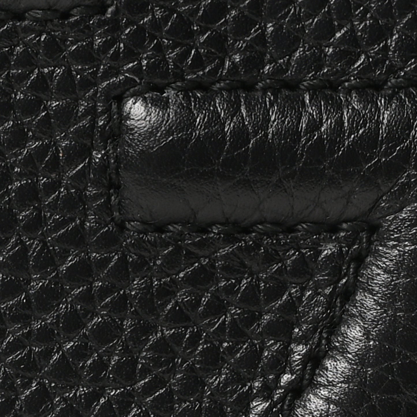 Pebbled Calfskin Small Soho Disco Bag Black