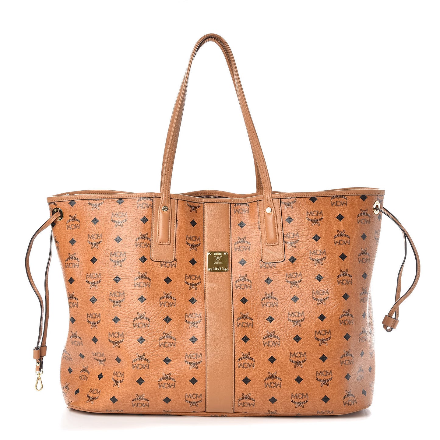 Visetos Large Liz Reversible Shopper Tote Cognac