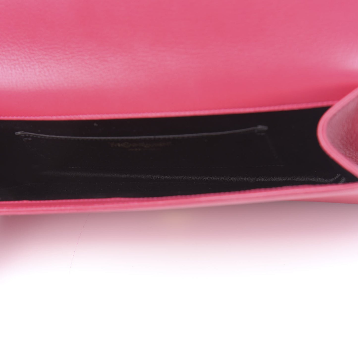 Calfskin Monogram Large Belle De Jour Clutch Lipstick Fuchsia