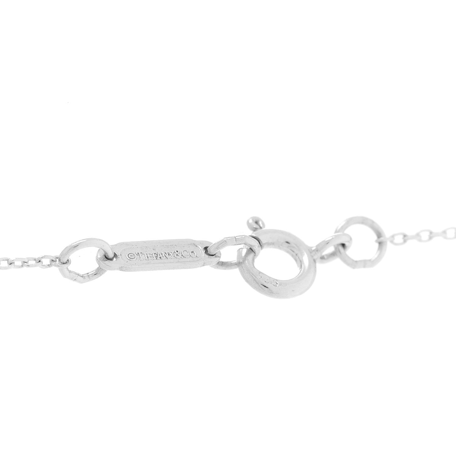 Tiffany Sterling Silver Notes Round Pendant Necklace 5 of 7