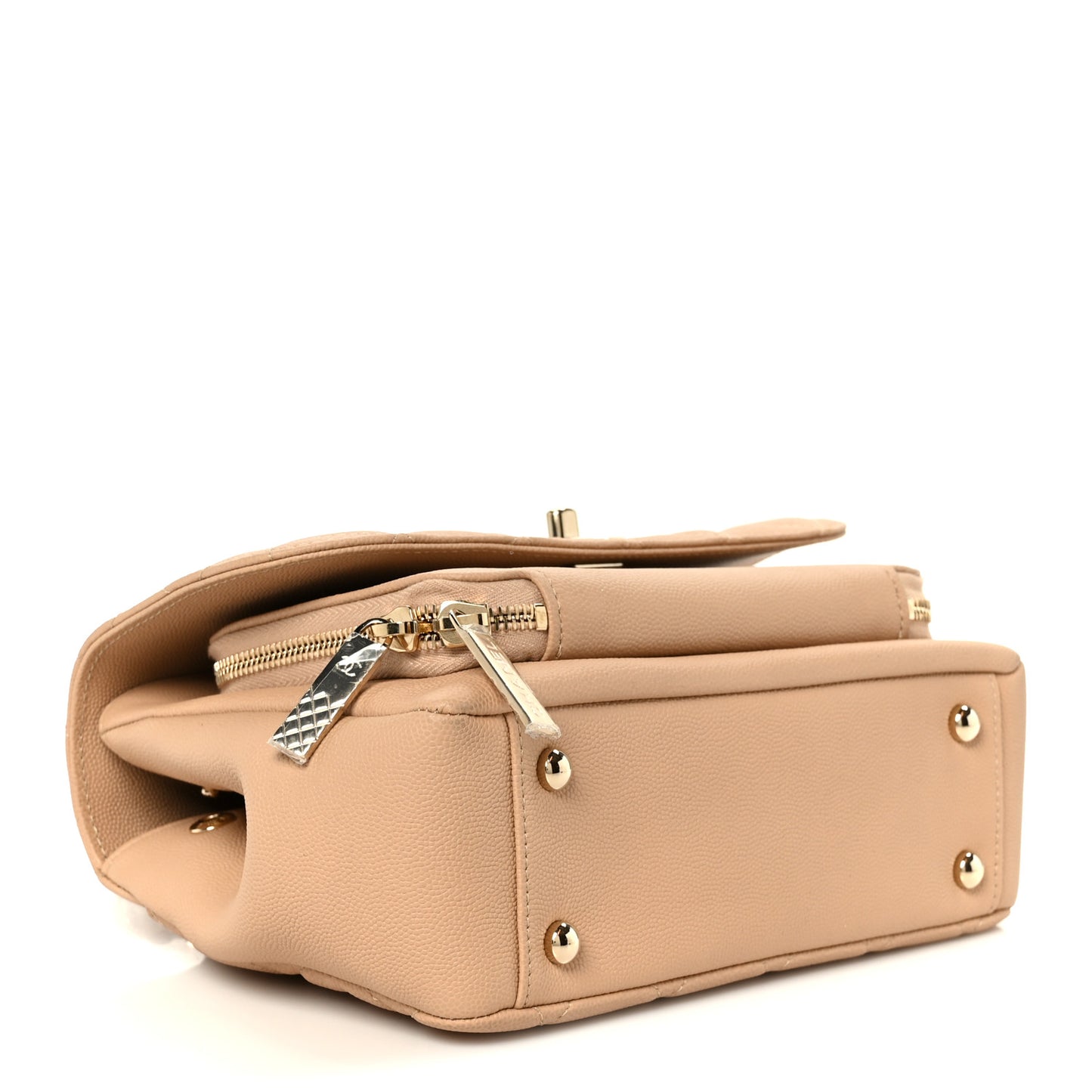 Caviar Quilted Medium Business Affinity Flap Beige