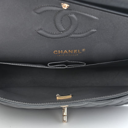 Chanel Caviar Quilted Medium Double Flap Dark Grey 4 of 8